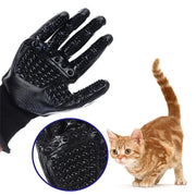 Black Soft-Nodule Pet Grooming Glove