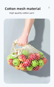 Reusable Cotton Mesh Shopping & Produce Bags – 1 or 2 Pack