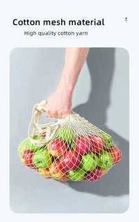 Reusable Cotton Mesh Shopping & Produce Bags – 1 or 2 Pack