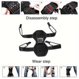 Knee Protection Booster Support Knee Cushion Adjustable Sports Powerful Rebound Spring Force Relieves Pain From Strains 1-2PCS