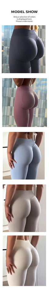 Leggings Women Seamless Sports Yoga Pants Low Ribbed Band Gym clothes Fitness Workout wear Scrunch Bum Tights