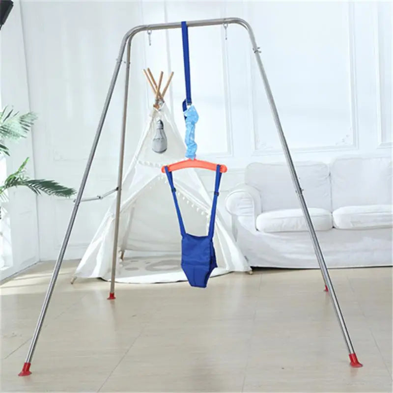 Adjustable Doorway Baby Jumper Seat – Blue