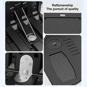 Foldable Car Laptop Desk Upgraded Tray Stand Compatible with Tesla Model 3/Y Steering Wheel Eating Table for Travel Work Camping