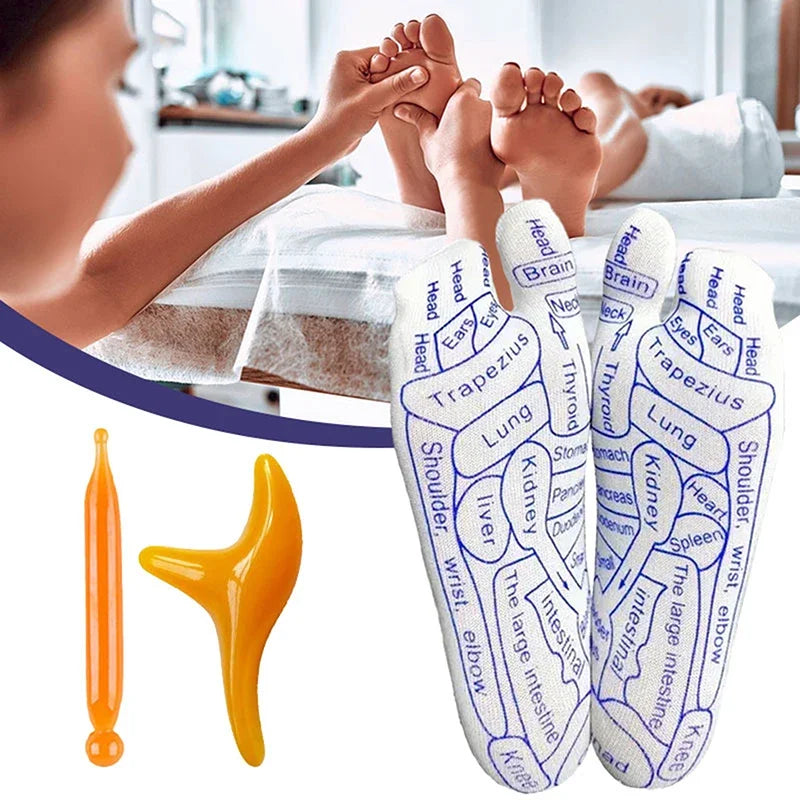 Textured Acupressure-Style Massage Socks