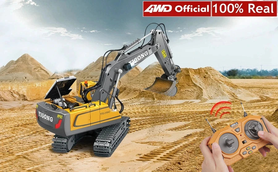 4WD Remote-Control Excavator Toy – 9 Options