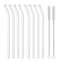 Reusable 8-Inch Glass Drinking Straws – 6 Sets
