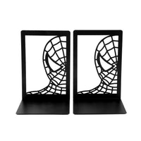 Handsome Spider Man Hollow Book Ends Heavy Duty Metal Bookend Office Desktop Book Rack Office supplies Bookshelf for Book Lovers