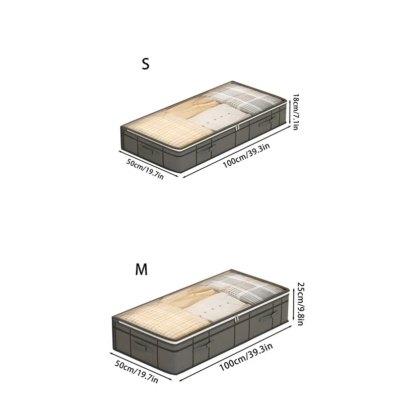 Foldable Under-Bed Quilt & Clothes Storage Bag – 2 Sizes