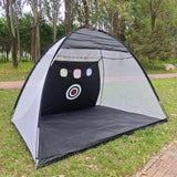 Golf Practice Tent Net  10x7ft Practice Net With Triturf Mat  Golf Hitting Aid For Backyard Home Sports Equipment Chipping Swing