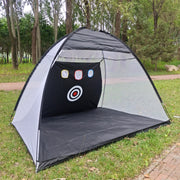 Golf Practice Tent Net  10x7ft Practice Net With Triturf Mat  Golf Hitting Aid For Backyard Home Sports Equipment Chipping Swing