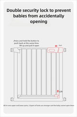 No-Drill Baby Safety Gate – Pressure-Mounted Child & Pet Barrier for Doorways, Stairs, and Balcony – Adjustable Baby & Dog Gate