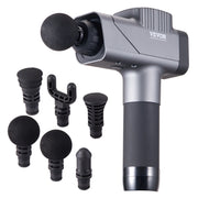Massage Gun Deep Tissue Percussion Muscle Massager for Athletes w/ 8 Speed Levels 6 Massage Heads 16V 2500mAh Batteries
