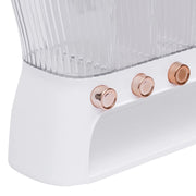 Dry Food Dispenser 6-Grid Wall-Mounted Dry Food Dispenser - Adjustable Compartments Easy Dispensing - Kitchen Storage