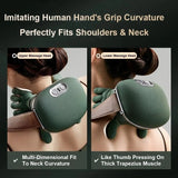 Neck Shoulder Massager Deep Tissue Back Cervical Massage Machine Bionic Heated Fatigue Relief Relax Muscle ﻿3-Level ﻿
