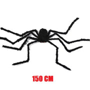 Poseable Giant Black Halloween Spider – 30cm to 200cm