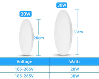 Radar Sensor Ceiling Light Led Pacel Lamps for Bathroom Hallways Porch Waterproof 20W 30W Smart Ceiling Lamp Led Panel Lighting
