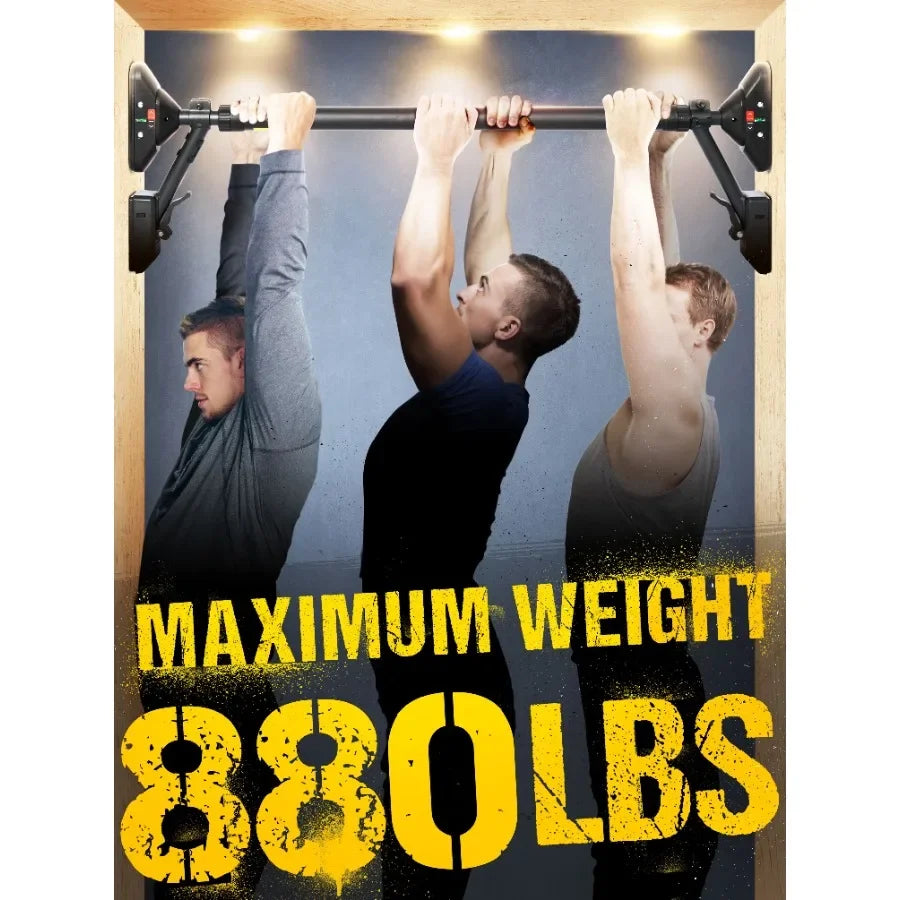 Pull Up Bar for Home Gym: Dual Direction Support System Enables Full Upper Body Workout Adjustable Height Fitness Training Equip