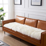 Long Soft Faux Sheepskin Fur Area Rugs Living Room Bedroom Floor Mat Shaggy Silky Plush Carpet Faux Fur Rug Decor Mats