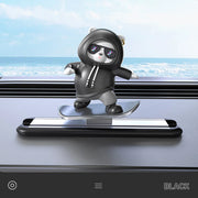 Magnetic Skateboard Bear Dashboard Ornament – 4 Styles
