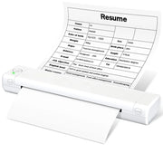 Mini Phomemo M08F Portable Printer Bluetuth Thermal Printer Compatible with Android, iOS & Laptop Portable Wireless A4 Printers