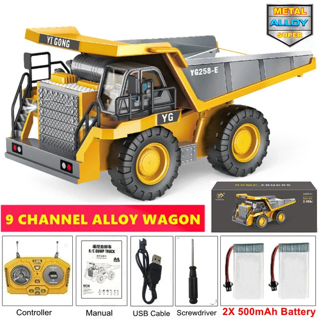 4WD Remote-Control Excavator Toy – 9 Options