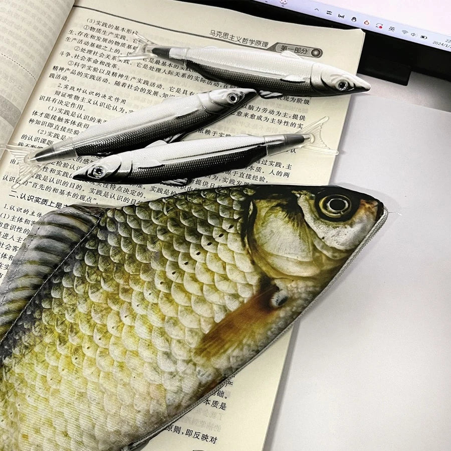 Realistic Fish Pencil Case – 1, 2, 5 or 10 Pack