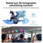 3D Hologram Fan 42CM WiFi 3D Holographic Projector Advertising Display Light HD Holographic Projector for Stores Bars Party Xmas