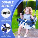 Adjustable Baby Swing with Safety Belt fit 6-96 Months Indoor Baby Hammock Hanging Swing Chair for Home,Courtyard & Backyard Use