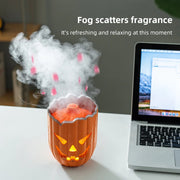 Halloween Pumpkin Aroma Diffuser & Humidifier – LED Night Light USB Essential Oil Mister