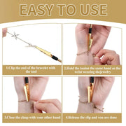 One-Handed Bracelet Clasp Helper Tool – 3 Finishes
