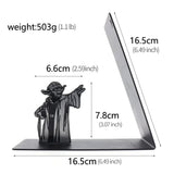 Master Yoda Bookend Sturdy Book Support Table Desk Decoration Classic Character Book Holder for Men Women Movie Fans 1PCS
