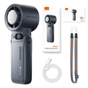 Portable Handheld fan Strong Wind 199 Gear Wind speed LED Digital Display Adjustable Turbo Portable Outdoor Handheld 8000mAh