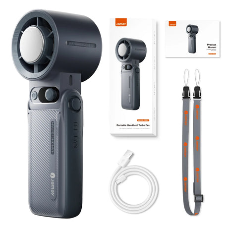 Portable Handheld fan Strong Wind 199 Gear Wind speed LED Digital Display Adjustable Turbo Portable Outdoor Handheld 8000mAh