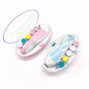 Electric Baby Nail File Set with LED Light – Pink or Blue