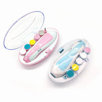 Electric Baby Nail File Set with LED Light – Pink or Blue
