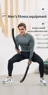 2 Pack Ergonomic Strength Training Grip Triceps Express Arm Muscle Expander Spring Fitness Trainer for Home Gym Workout