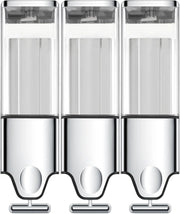 3-Chamber No-Drill Shower Soap Dispenser