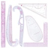 Multifunctional French Curve Ruler Soft Plastic Patchwork Ruler Measure Dressmaking Drawing Template Craft Sewing Tools