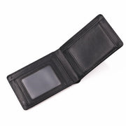 Leather Bat ID Wallet Slim Bifold Credit Card Holder Case With Cutout Superhero Face Eyes Mask Gift