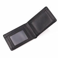 Leather Bat ID Wallet Slim Bifold Credit Card Holder Case With Cutout Superhero Face Eyes Mask Gift