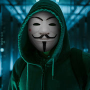 Guy Fawkes-Style Costume Mask – Black or White