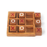 Wooden Tic Tac Toe Classic Tabletop Strategy Board Games Brain Teasers Fun Logic Challenges Family Travel Gifts For Kids Adults