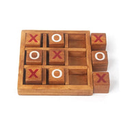 Wooden Classic Tic-Tac-Toe Tabletop Game
