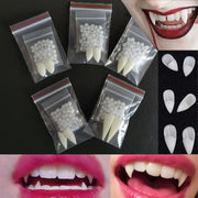 Vampire Fang Costume Teeth with Fitting Material – 5 Sizes