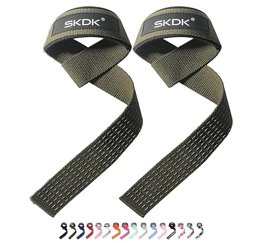 Silicone-Grip Weight-Lifting Straps