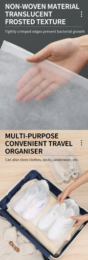 Non-Woven Drawstring Shoe Storage Bags – 3 Sizes & Pack Options