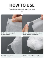 Non-Woven Drawstring Shoe Storage Bags – 3 Sizes & Pack Options
