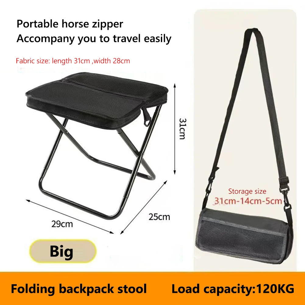 Lightweight Folding Camping Stool with Mesh Carry Bag