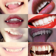 Vampire Fang Costume Teeth with Fitting Material – 5 Sizes