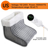 Electric Heated Foot US/EU Warmers Soft Feet Heating Pad 9-gear adjustable temperature Electric shoe heating pad